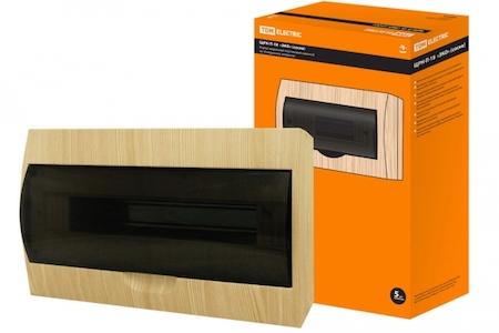 TDM ELECTRIC SQ0901-0017 Бокс ЩРН-П-18 модулей навесной пластик IP41 "Эко" (сосна) TDM